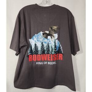 Budweiser men's large brown shirt